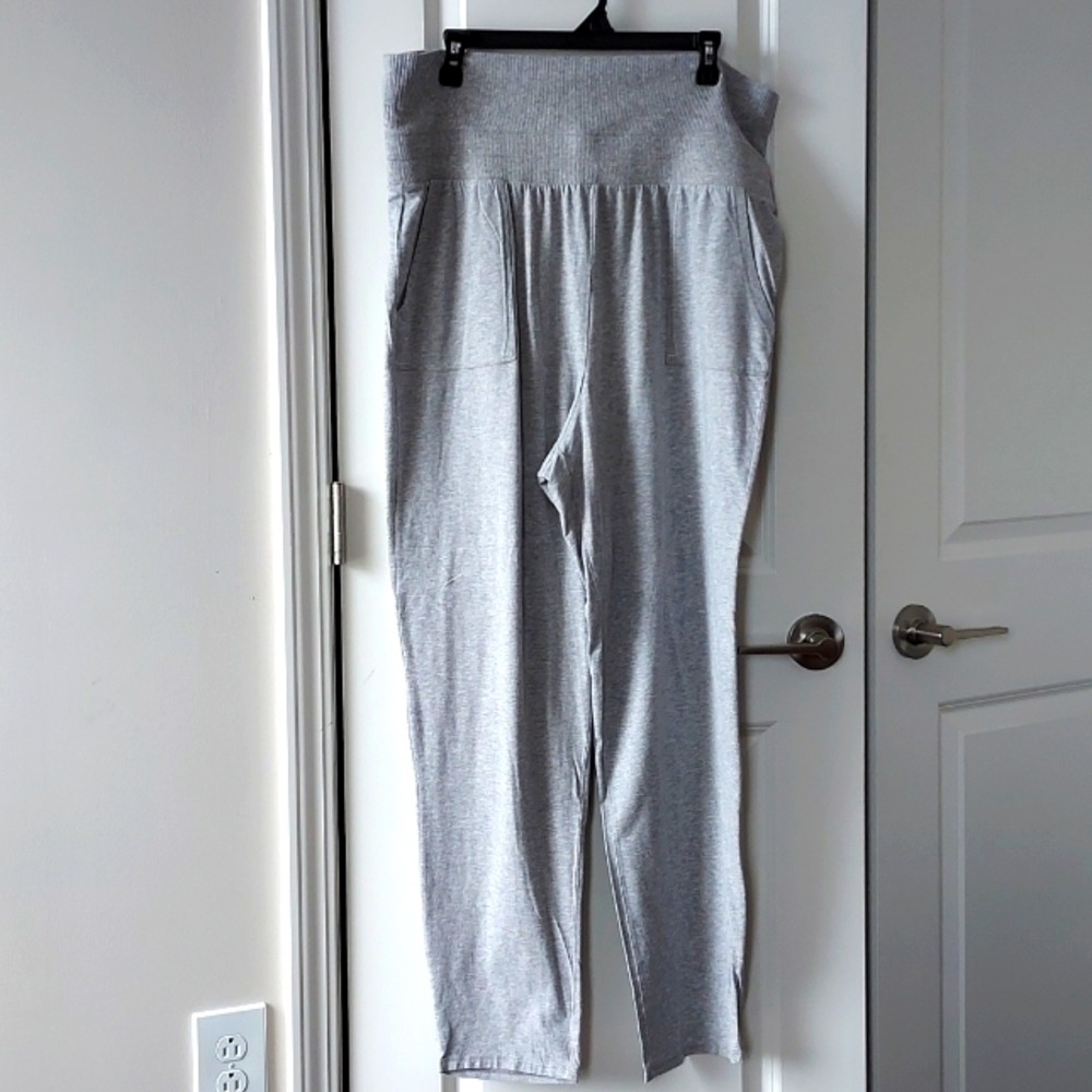 Any body pants grey white large